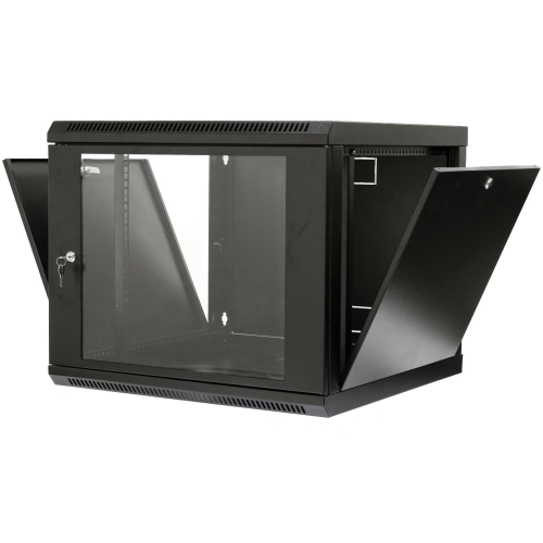 Шафа 19" 9U, 600x600x507мм (ШxГxВ), економ, акрилове скло, чорна