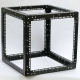 Стійка-кронштейн Cube3 19" 9U 550х550х550 мм, посилена, чорна, CMS