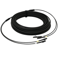 Патчкорд LC/UPC-LC/UPC ММ 5мм, 3мм armored branch, зовнішнього виконання 15м, Duplex