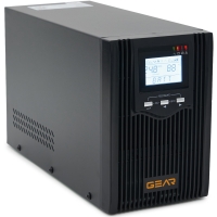 Пристрій безперебійного живлення GEAR, 2000VA/1600W LCD, лінійно-інтерактивний (GU-2000PS)