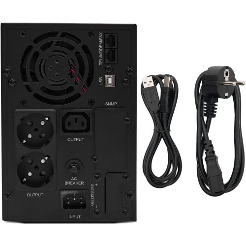 Пристрій безперебійного живлення GEAR, 2000VA/1600W LCD, лінійно-інтерактивний (GU-2000PS)
