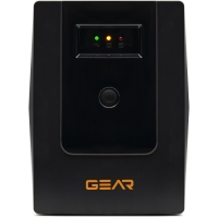 Пристрій безперебійного живлення GEAR 2000VA LED plastic RJ45+USB (GU-2000PL)