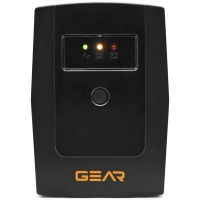 Пристрій безперебійного живлення GEAR 800VA LED plastic RJ45+USB (GU-800PL)