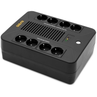 Пристрій безперебійного живлення GEAR, UPS 850VA, 510W, AVR, 8Schuko, plastic case USB+RJ45 (GU-850PLUS6)