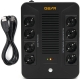 Пристрій безперебійного живлення GEAR, UPS 850VA, 510W, AVR, 8Schuko, plastic case USB+RJ45 (GU-850PLUS6)