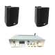 Комплект звуку з 2 колонок і підсилювача потужності Audio SET 2xWALL 420 IP Black 1xPAMP-60-BT