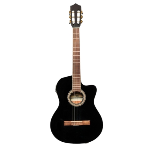 Електроакустична гітара STAGG N SCL60 TCE-BLK