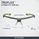 Захисні окуляри Pyramex Truflex (gray) Anti-Fog, cірі в чорно-сірій оправі