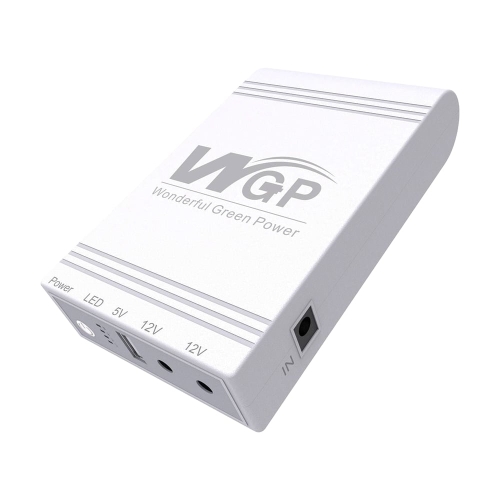 ДБЖ для роутера, повербанк MINI UPS WGP103 25W 10400mAh, 5V, 12V, 12V