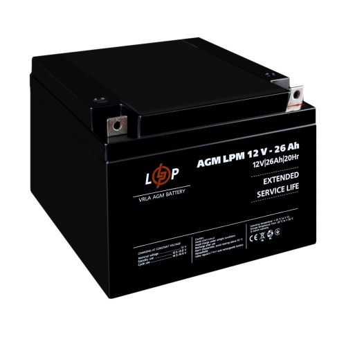 Акумулятор AGM LPM 12V - 26 Ah
