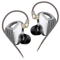 Навушники зі знімним кабелем для моніторингу KZ Audio ZVX SILVER NO MIC