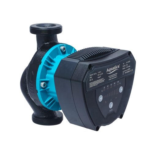 Насос циркуляційний енергозберігаючий 8-130Вт Hmax 8м Qmax 133л/хв Ø2" 180мм + гайки Ø1¼" AQUATICA GPA32-8/180 IV (774077)