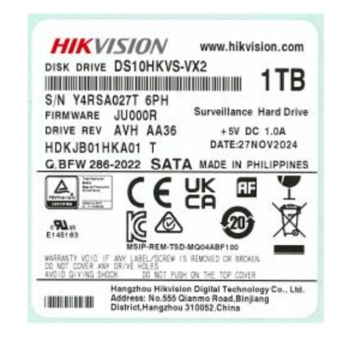 Жорсткий диск внутрішній Hikvsion DS10HKVS-VX2