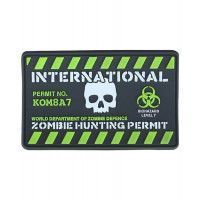 Шеврон/патч KOMBAT UK Zombie Hunting Permit (kb-zhpp)