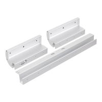 Куток Yli Electronic MBK-180NDGZ монтажний для двостулкових скляних дверей