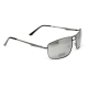 Окуляри поляризаційні BluWater Navigator-3 Gun Metal Polarized (flash mirror), дзеркальні сірі в темній металевій оправі