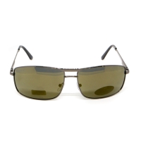Окуляри поляризаційні BluWater Navigator-3 Gun Metal Polarized (gold mirror), сірі з дзеркальним золотистим покриттям в темній металевій оправі