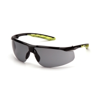 Окуляри захисні Pyramex Flex-Lyte Black-Lime (gray), cірі в чорно-лаймовій оправі