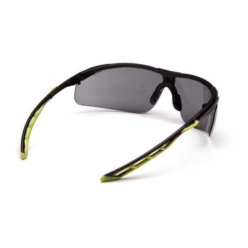 Окуляри захисні Pyramex Flex-Lyte Black-Lime (gray), cірі в чорно-лаймовій оправі