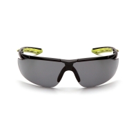 Окуляри захисні Pyramex Flex-Lyte Black-Lime (gray), cірі в чорно-лаймовій оправі