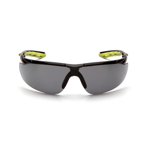 Окуляри захисні Pyramex Flex-Lyte Black-Lime (gray), cірі в чорно-лаймовій оправі