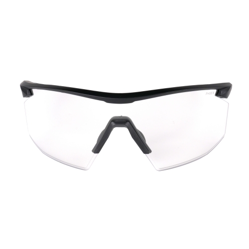 Окуляри захисні Pyramex PMXSPEC (clear) Super Anti-Fog H2MAX, прозорі в чорно-сірій оправі