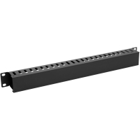 Організатор кабельний GEAR горизонтальний з кришкою 19"(GO-1U19P)