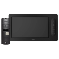 Комплект відеодомофона аналоговий ARNY AVD-7006 (AVD-706 7'' + AVP-05 (v.2) 74°), Black + Brown