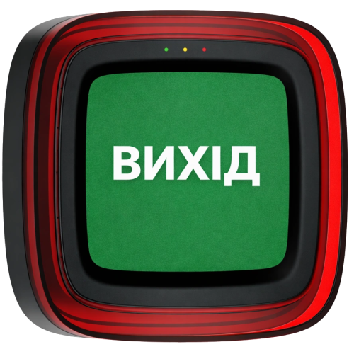 Cповіщувач Ajax EN54 FireProtect (Sounder/VAD) black пожежний світлозвуковий "ВИХІД"