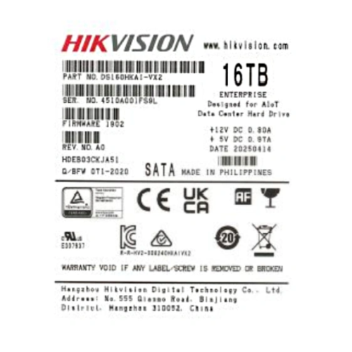 Жорсткий диск внутрішній Hikvsion DS160HKAI-VX2