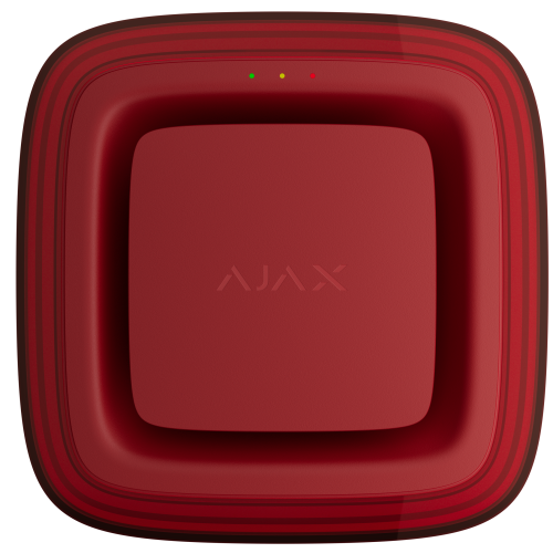 Бездротовий адресний пожежний оповіщувач світлозвуковий Ajax EN54 FireProtect (Sounder/VAD) "ВИХІД" Red (161306.279.RD1)