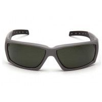 Окуляри захисні Venture Gear Tactical OverWatch Gray (forest gray) Anti-Fog, чорно-зелені в сірій оправі