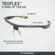 Захисні окуляри Pyramex Truflex Grey-Lime (indoor/outdoor mirror) Anti-Fog, дзеркальні напівтемні в сіро-лаймовій оправі