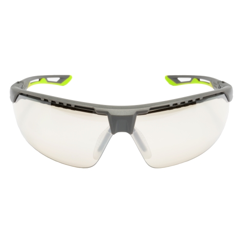 Захисні окуляри Pyramex Truflex Grey-Lime (indoor/outdoor mirror) Anti-Fog, дзеркальні напівтемні в сіро-лаймовій оправі