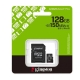  Карта пам`яті MicroSDXC 128GB UHS-I Class 10 Kingston Canvas Select Plus R150MB/s + SD-адаптер (SDCS3/128GB)