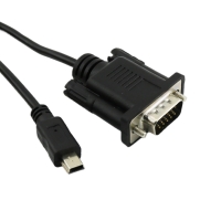 Відео-кабель Infinity Mini USB 5 pin (тато) - VGA D SUB 15 pins (тато), 1.5m Black Відео-кабель Infinity Mini USB 5 pin (тато) - VGA D SUB 15 pins (тато), 1.5m Black