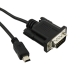 Відео-кабель Infinity Mini USB 5 pin (тато) - VGA D SUB 15 pins (тато), 1.5m Black