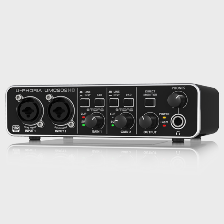 Комплект для звукозаписи BEHRINGER U-PHORIA STUDIO PRO